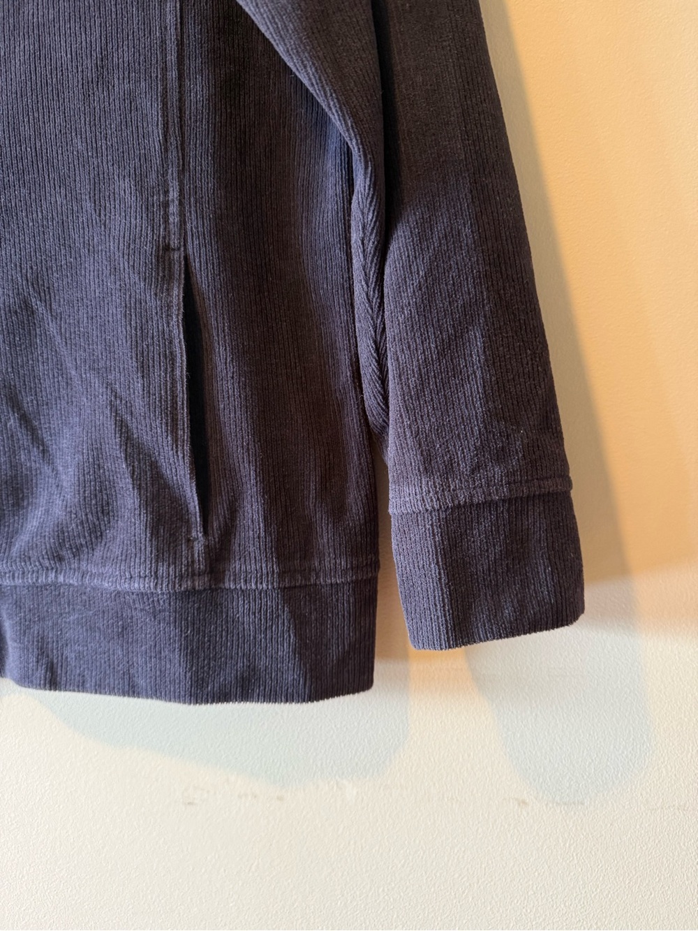 Carroll Reed Black Ribbed Zip-Front Sweater Jacket - Picture 9 of 14